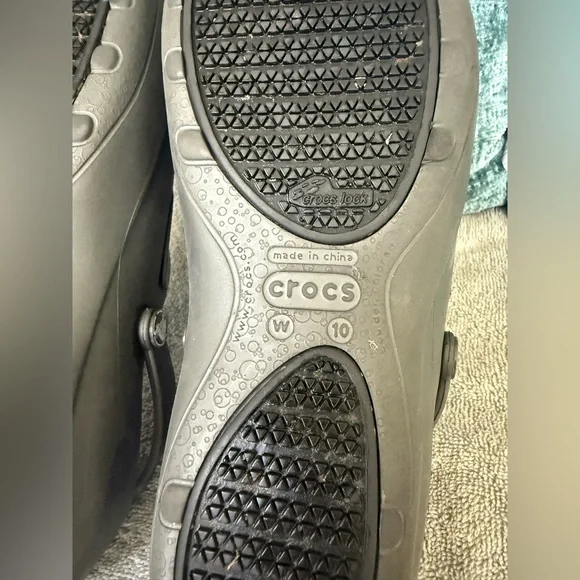 Crocs Mercy Floral Work Clogs Womens Size‎ 10 purple floral band - Picture 6 of 11